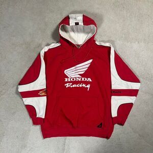 Vintage Honda Racing Woody Woodpecker Embroidered Spell out Hoodie Medium
